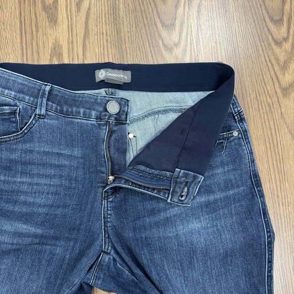 Democracy Jeans Womens 16W Blue Straight Crop Ab Technology Stretch Comfy Denim - Picture 4 of 15